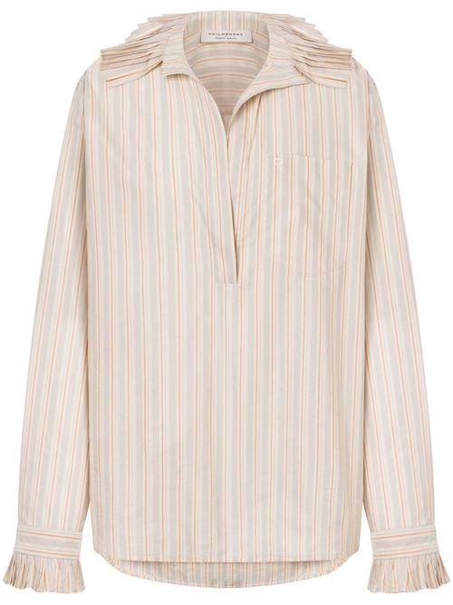 Philosophy Di Lorenzo Serafini striped shirt - Neutrals