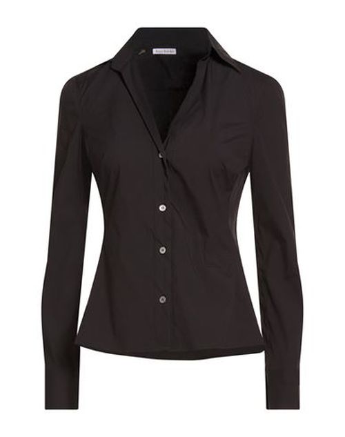 Woman Shirt Black Size M Cotton, Polyamide, Elastane