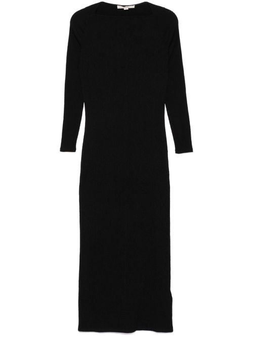 Long-sleeve maxi dress - Black