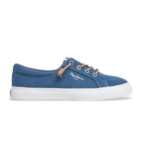 Pepe Jeans for woman. PLS31602 Trainers Kenton Denim blue (39), Flat, Laces, Casual