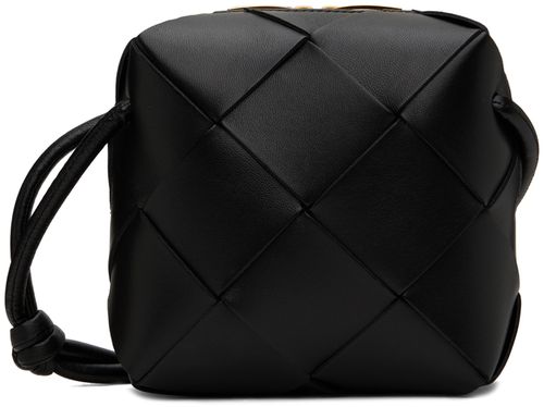 Bottega Veneta Black Mini Cassette Camera Bag