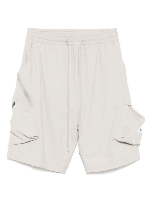 Musium Div. embroidered-logo cargo short - Neutrals
