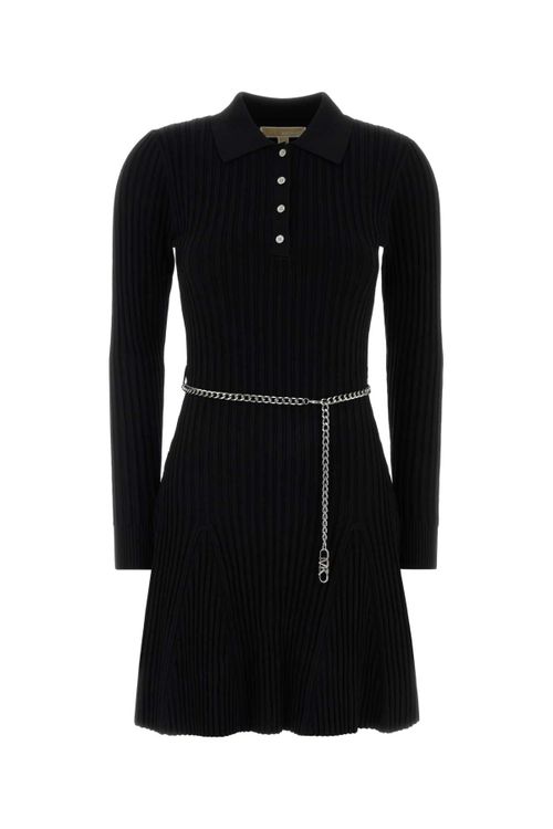 Polo Mini Dress — Black