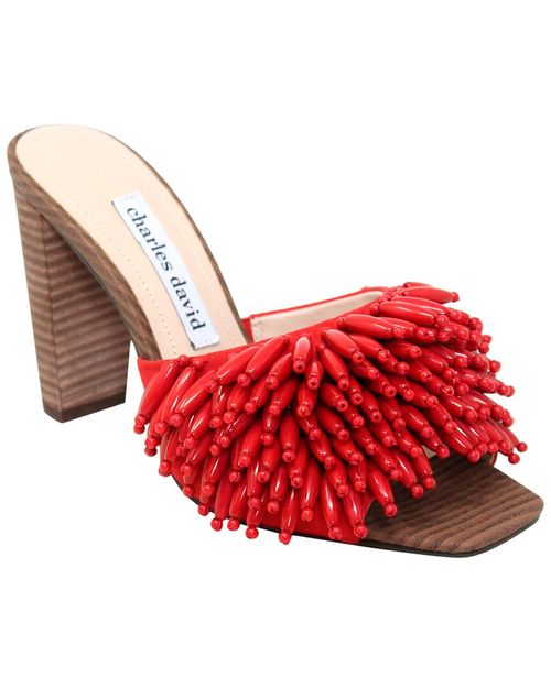 Hottie Suede Sandal Red Glow Red