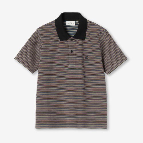 Carhartt WIP Wmns Short Sleeve Dion Polo - Dion Stripe, Lily - female