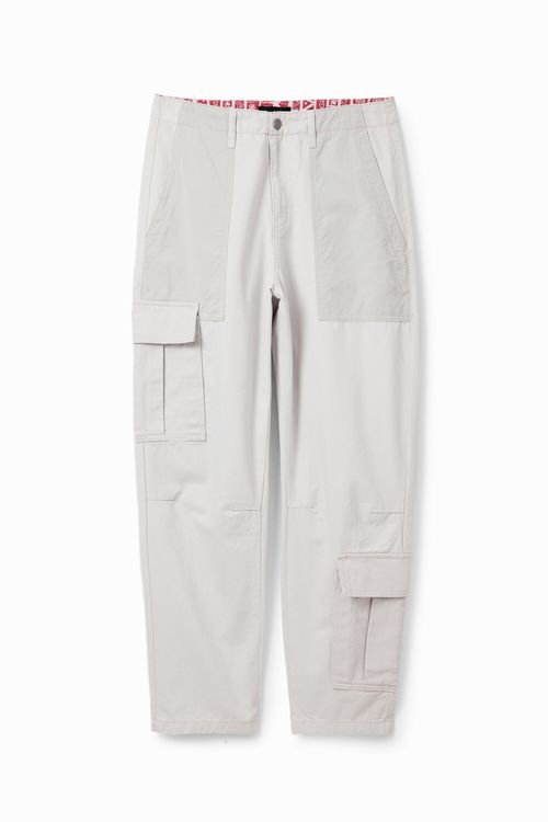 Patchwork cargo trouser