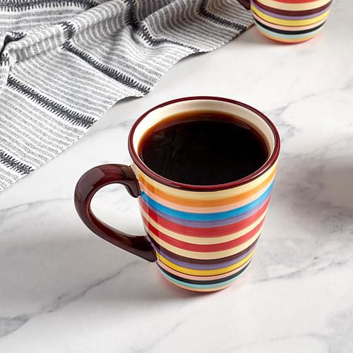 4-Piece Sedona Stripe Mug Set