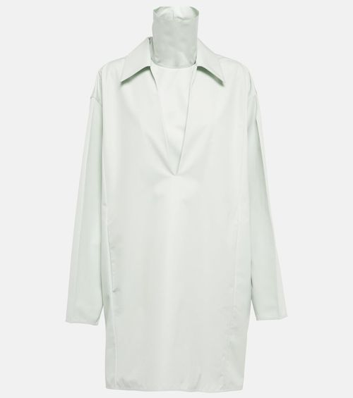 Jil Sander V-neck cotton minidress