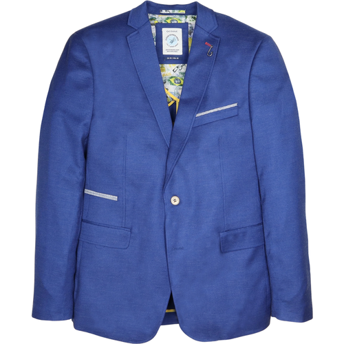 A Fish Named Fred Linen Look Trim Blazer