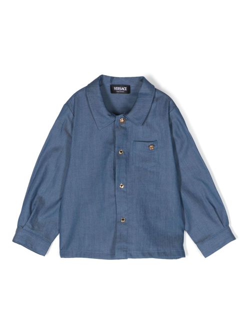 Long-sleeve denim shirt - Blue