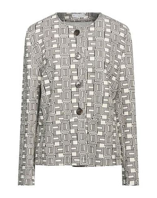 Woman Jacket Ivory Size 10 Viscose, Polyester, Cotton, Elastane
