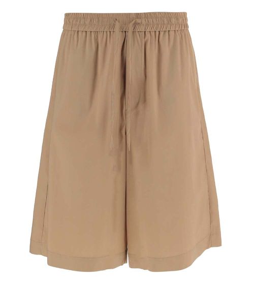 Beige Cotton Shorts