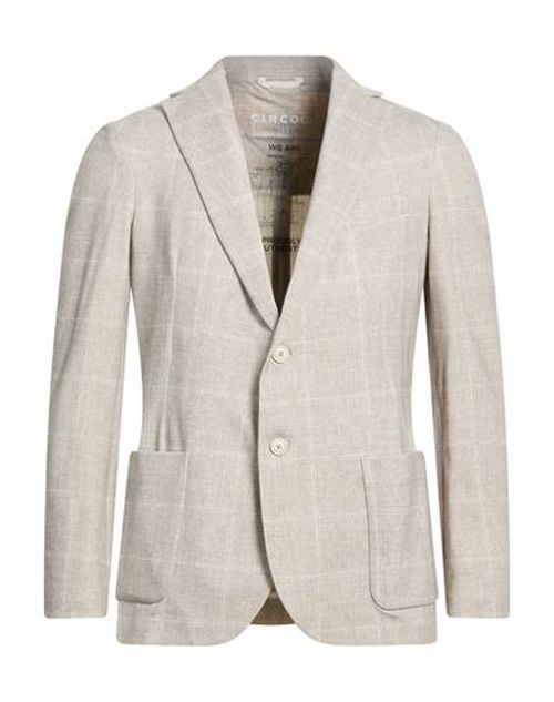 Man Blazer Beige Size 44 Cotton, Elastane