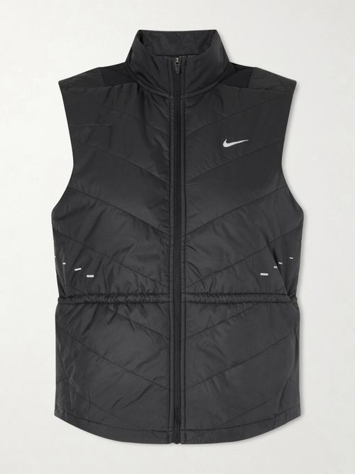 Quilted Shell Vest - Black