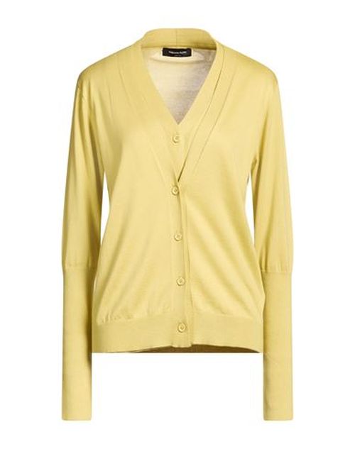 Woman Cardigan Lime green Size 8 Silk, Cotton