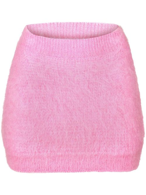Mohair-blend mini skirt - Pink