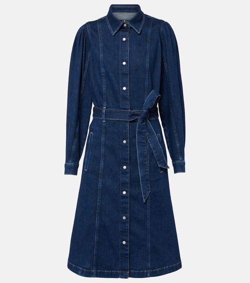 Denim midi dress