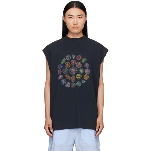 Black Spiral Crest T-Shirt