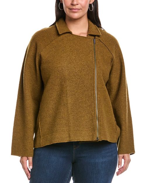 Plus Wool Moto Jacket