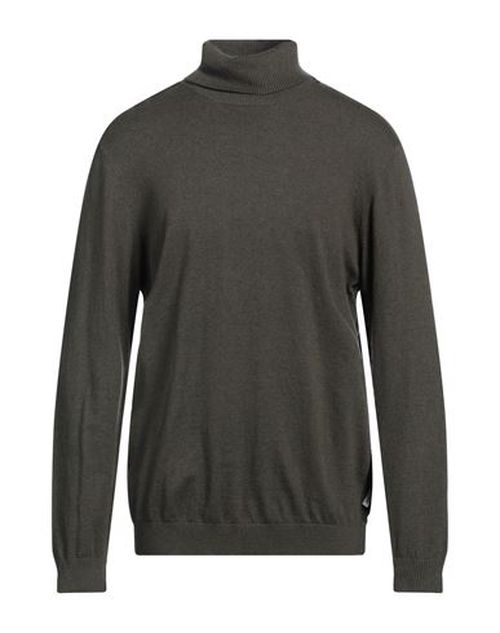 Only & Sons Man Turtleneck Military green Size XXL Cotton, Nylon, Viscose