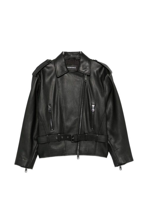 Goat Leather Jacket — Black