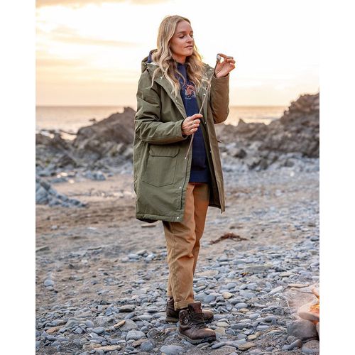 Saltrock Womens Water Resistant Coat - Dark Green
