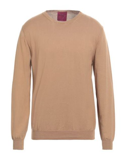 Man Sweater Camel Size XXL Cotton