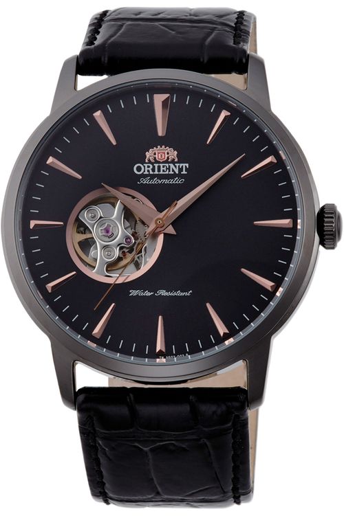 Open Heart Automatic Watch — Black