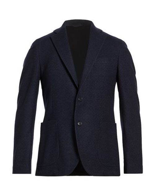 Man Blazer Midnight blue Size 42 Wool, Polyester, Cotton