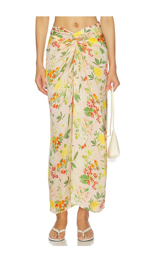 Verandah Hand Draped Floral Skirt in Multi. S. Also in XS, M