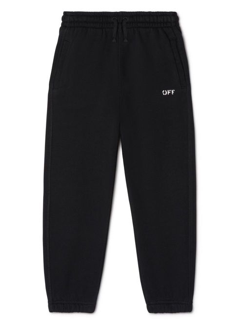Off Stamp cotton track pants - Black