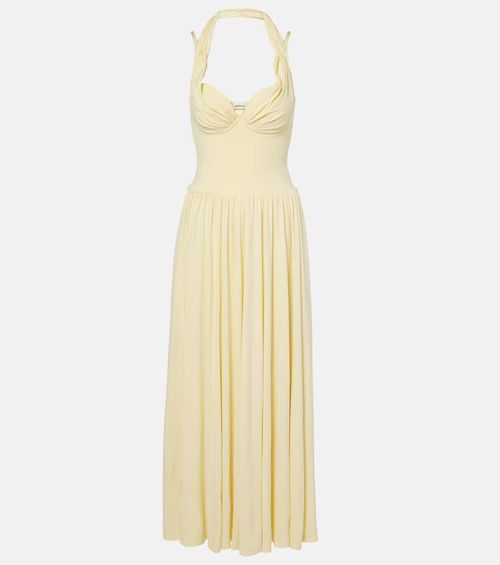 Amarantha draped jersey maxi dress