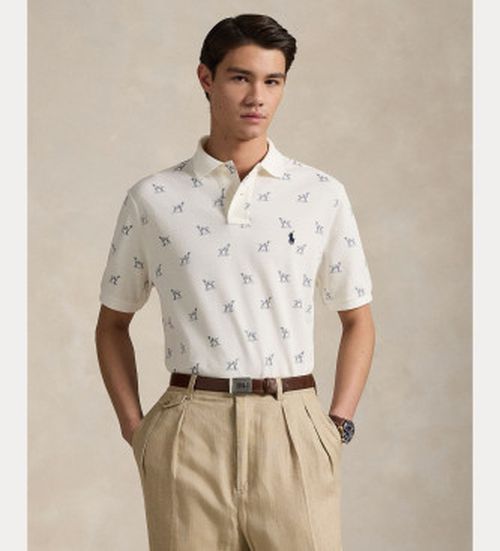 Polo Ralph Lauren for man. 710974597001 Custom Slim Polo shirt white (S), Casual, Cotton, Short sleeve