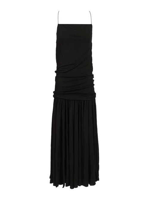 Abiha Gathered Jersey Midi Dress