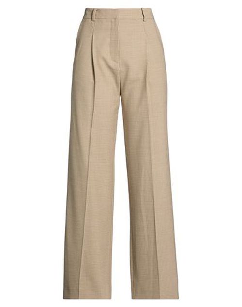 Woman Pants Beige Size 4 Polyester, Virgin Wool, Elastane