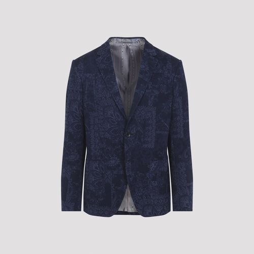 Floral Jacquard Single-breasted Jacket