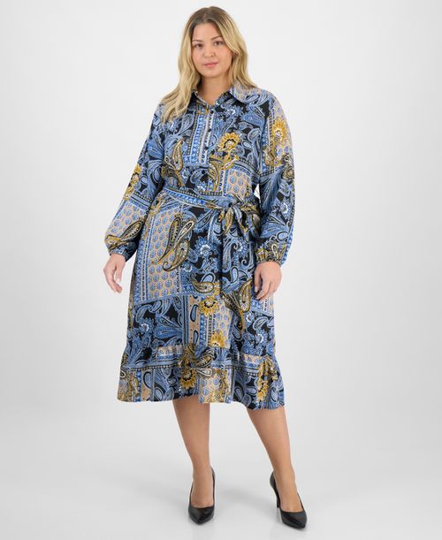 knee length dresses for ladies Smocked Tiered Midi Dress: Elevate Your Wardrobe Dusty Blue / Large