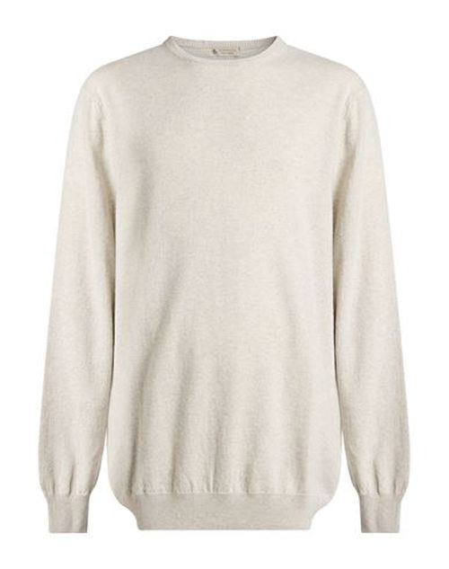 Man Sweater Light grey Size 50 Cashmere