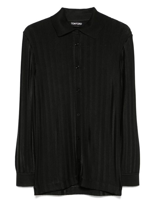 TOM FORD striped shirt - Black