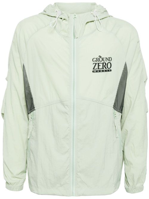 Logo-print lightweight jacket - Green