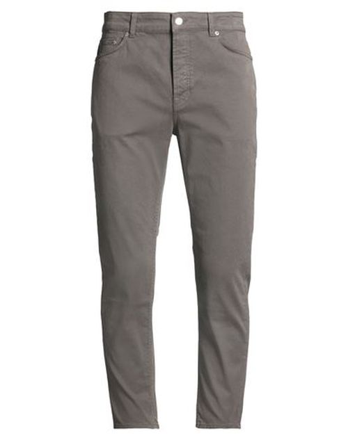 Man Pants Grey Size 33 Cotton, Elastane