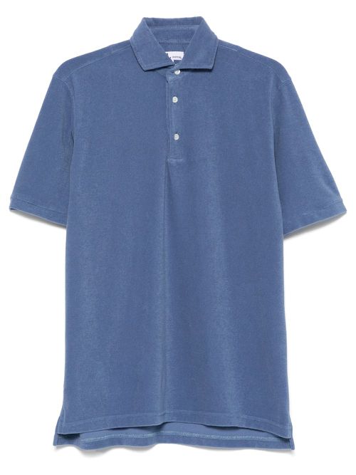 Doppiaa terry-cloth polo shirt - Blue