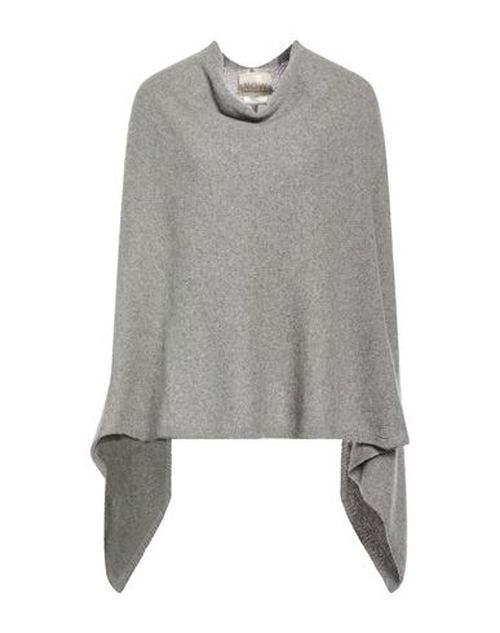 N. o.w. Andrea Rosati Cashmere Woman Cape Grey Size ONESIZE Cashmere