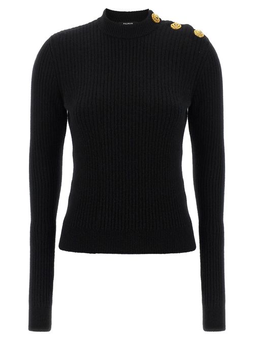 Ribbed Sweater Sweaters And Cardigans Black