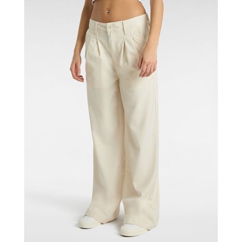 Vans Womens Alder Relaxed Pleated Pants - White - 26 Waist