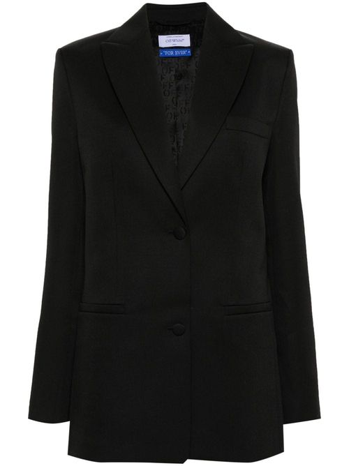Single-breasted virgin-wool blazer