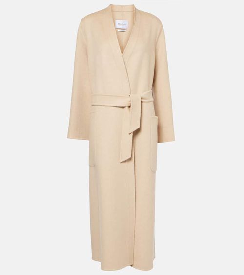 Vezzoso camel hair wrap coat