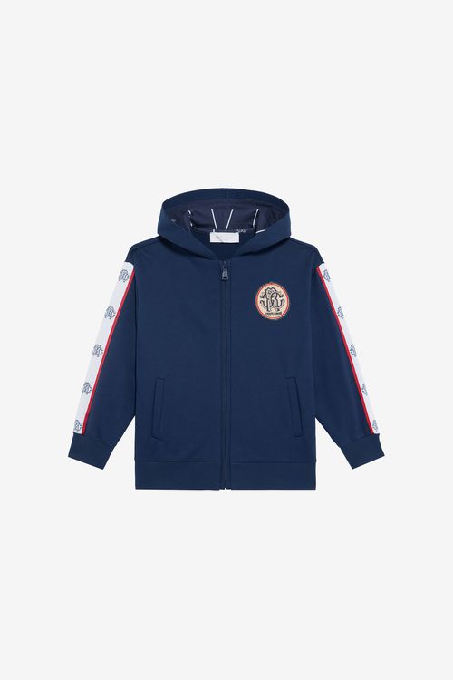Blue Sweatshirt With Rc Monogram