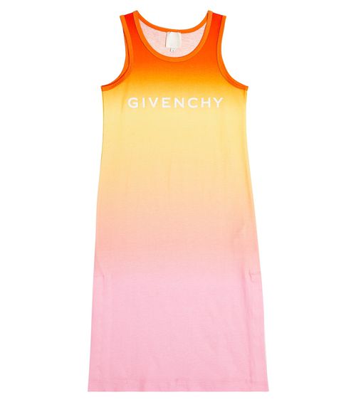 Givenchy Kids Logo ombré cotton jersey dress