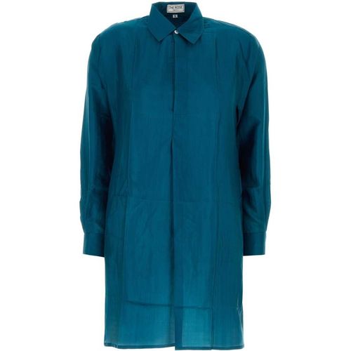 The Rose Ibiza Teal Green Silk Shirt Dre